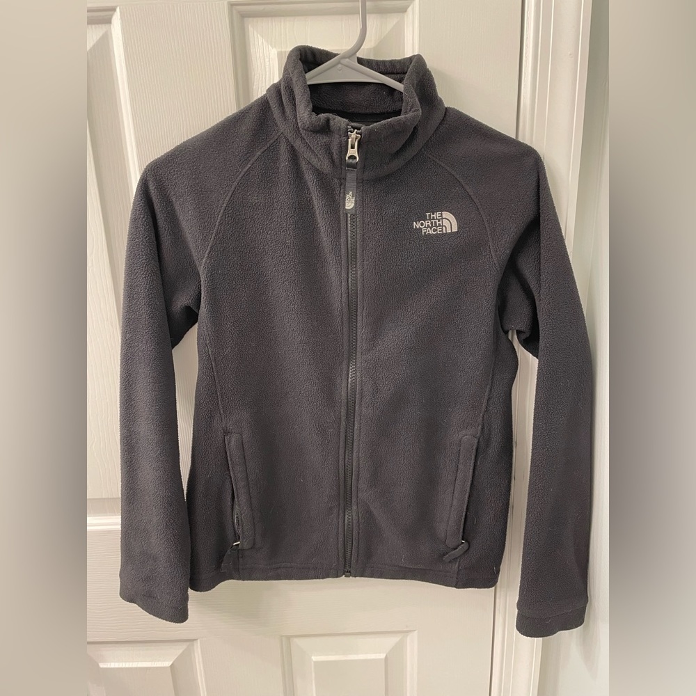 The North Face black fleece Jacket 10-12